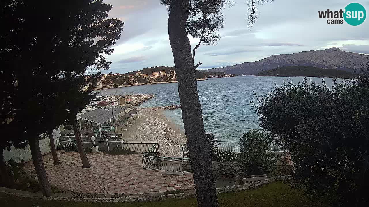 Livecam Lumbarda – Spiaggia Prvi Žal – Korčula