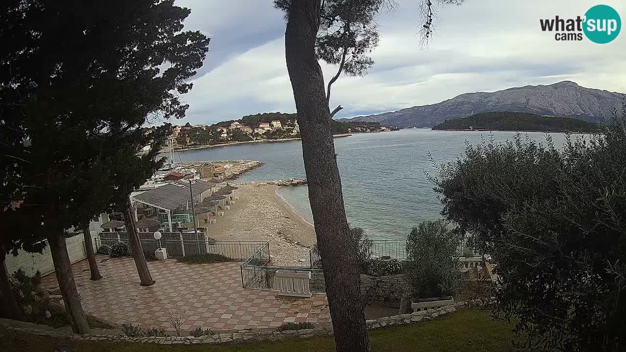 Livecam Lumbarda – Spiaggia Prvi Žal – Korčula