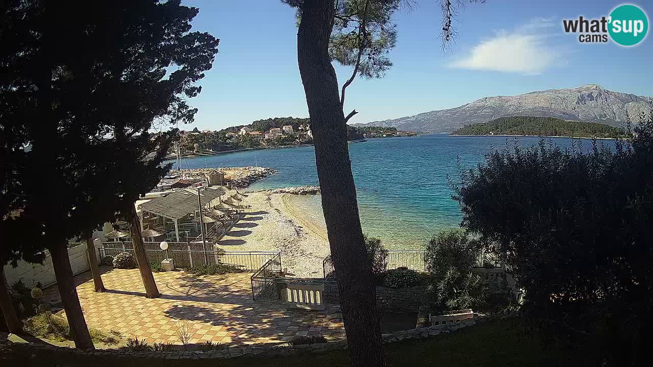 Webcam Lumbarda – Prvi Žal beach – Korčula