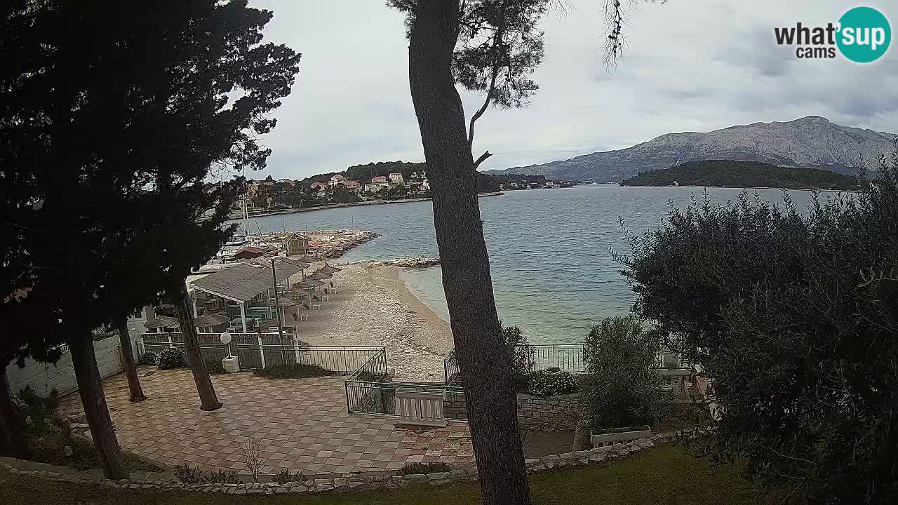 Spletna kamera Lumbarda – Plaža Prvi Žal – Korčula
