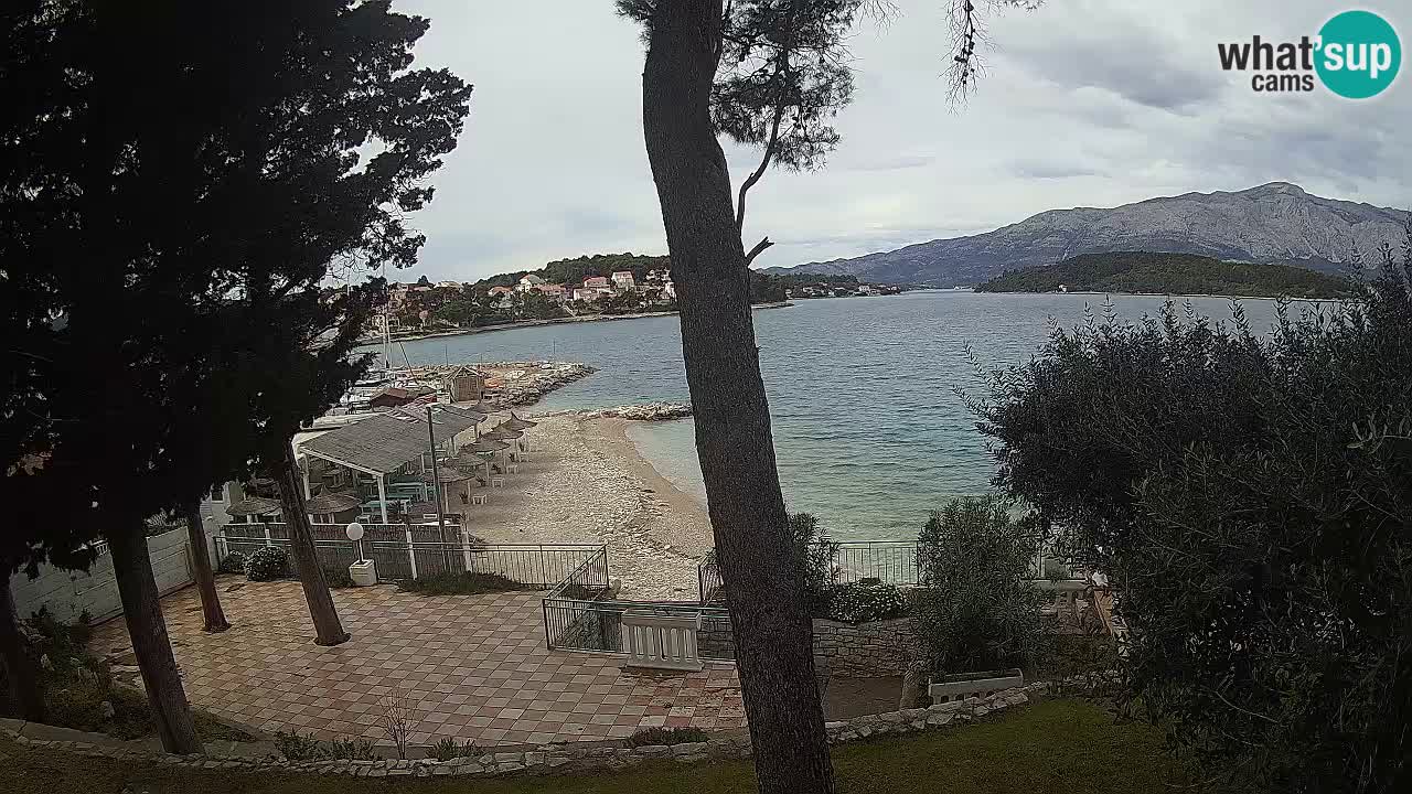 Spletna kamera Lumbarda – Plaža Prvi Žal – Korčula