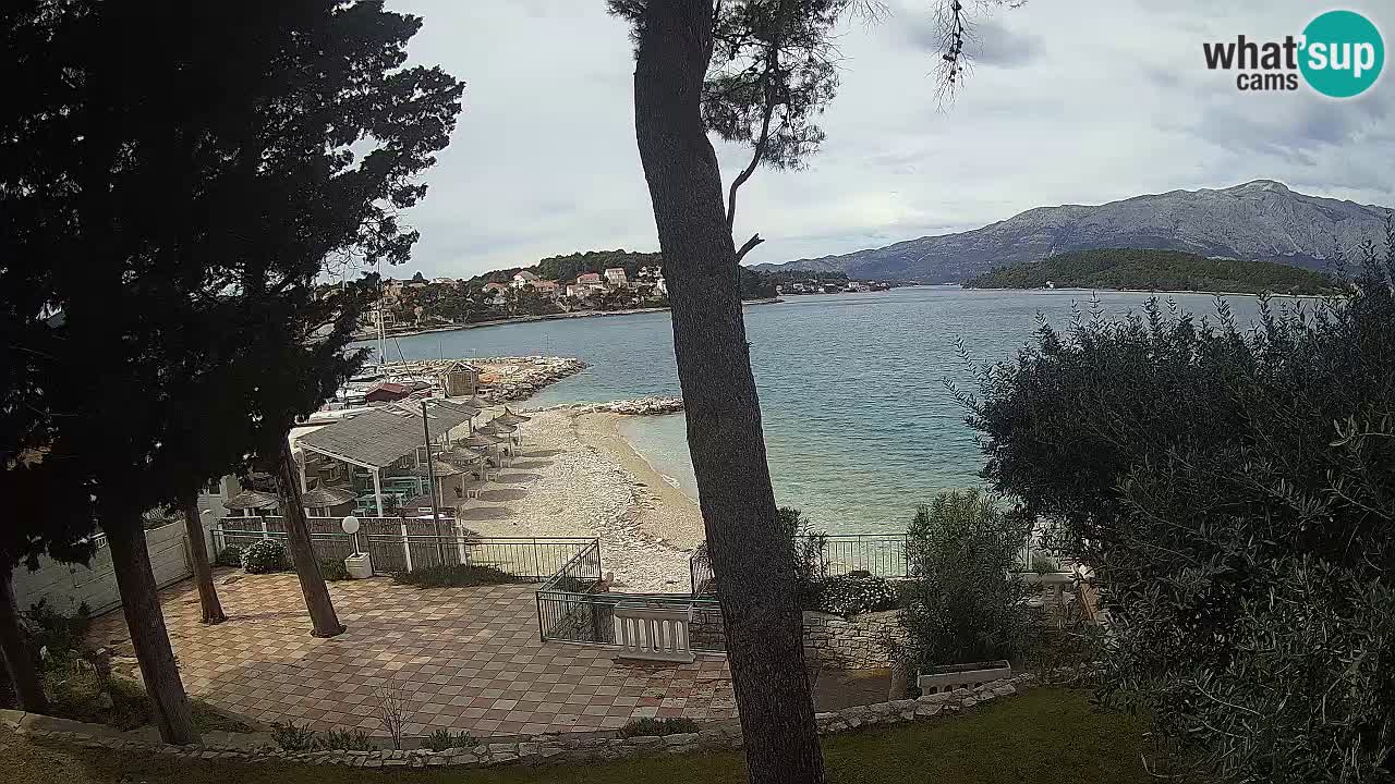 Webcam live Lumbarda – Plage Prvi Žal – Korčula