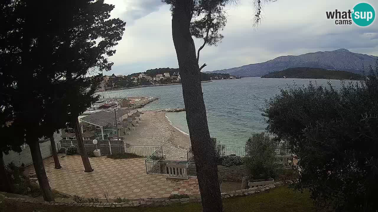 Webcam live Lumbarda – Plage Prvi Žal – Korčula