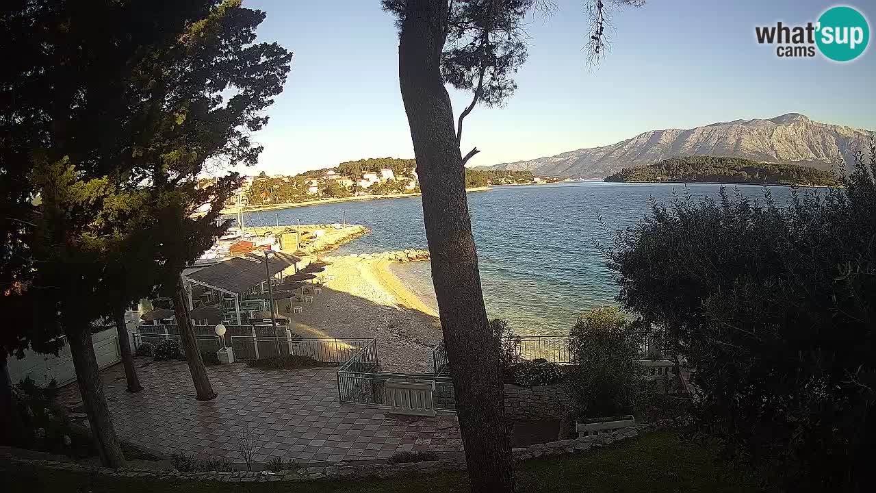 Livecam Lumbarda – Spiaggia Prvi Žal – Korčula