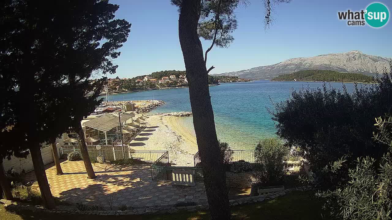 Web kamera Lumbarda – Plaža Prvi Žal – Korčula