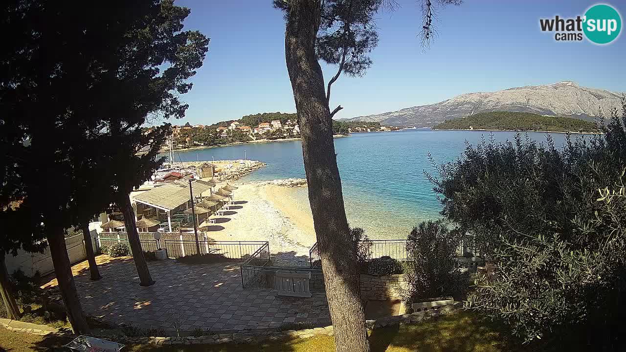 Spletna kamera Lumbarda – Plaža Prvi Žal – Korčula