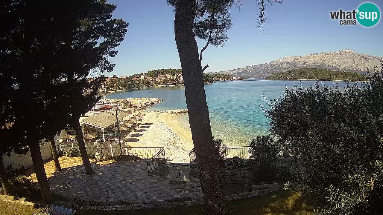 Webcam live Lumbarda – Plage Prvi Žal – Korčula