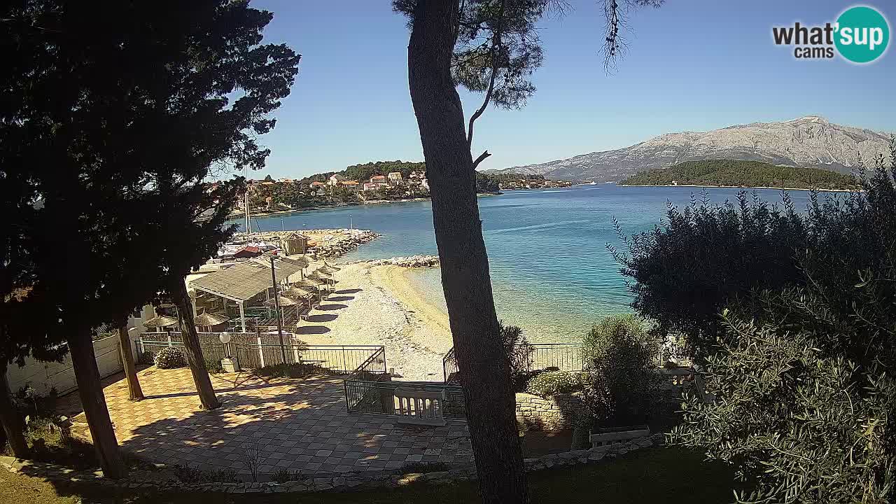 Livecam Lumbarda – Spiaggia Prvi Žal – Korčula