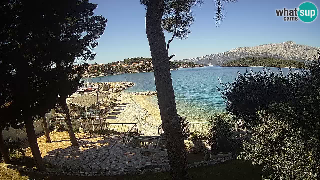 Livecam Lumbarda – Spiaggia Prvi Žal – Korčula