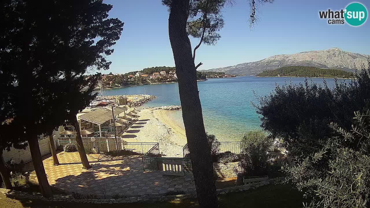 Webcam live Lumbarda – Plage Prvi Žal – Korčula