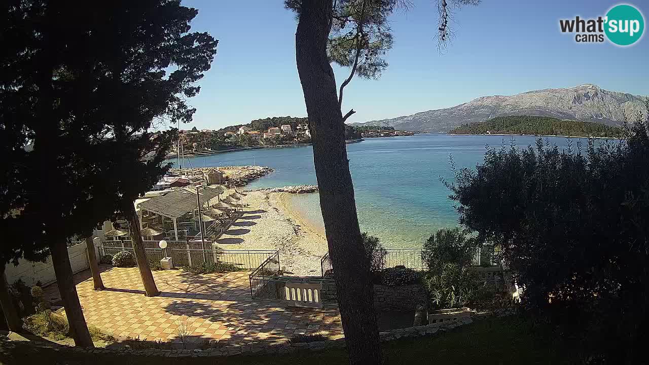 Livecam Lumbarda – Spiaggia Prvi Žal – Korčula