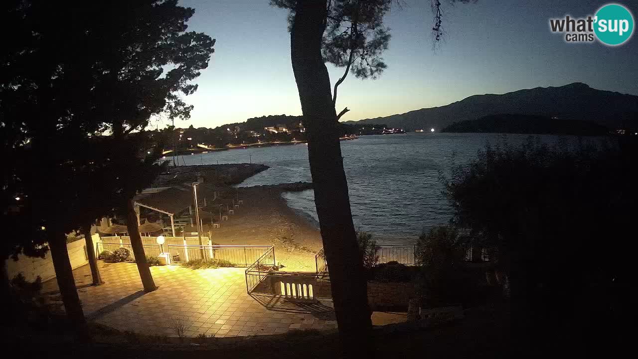 Webcam live Lumbarda – Plage Prvi Žal – Korčula