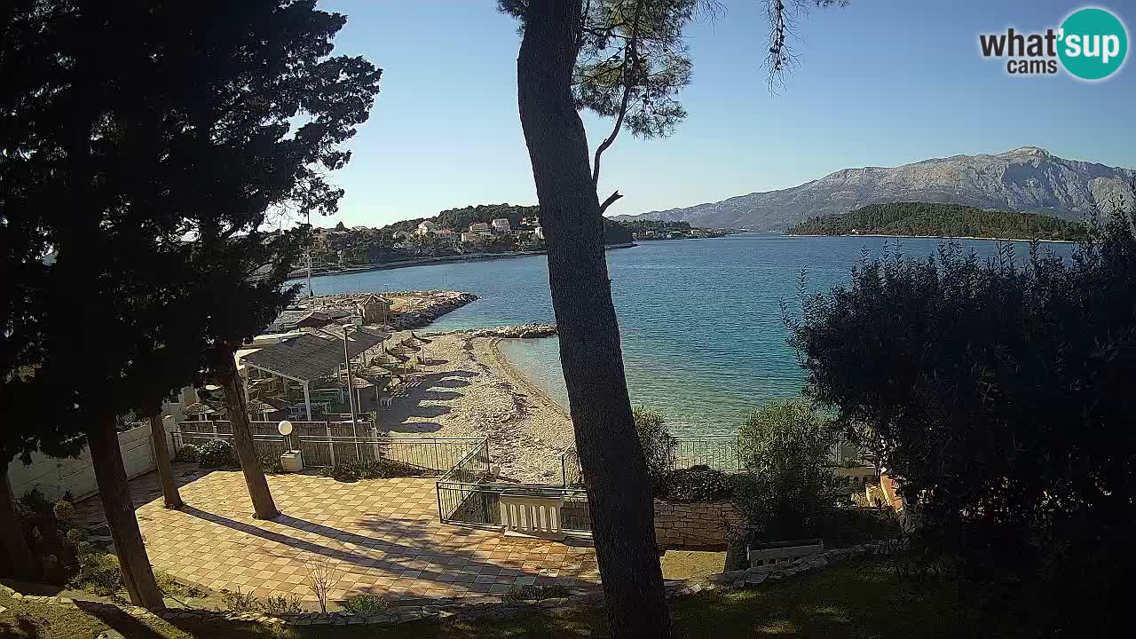 Webcam live Lumbarda – Plage Prvi Žal – Korčula