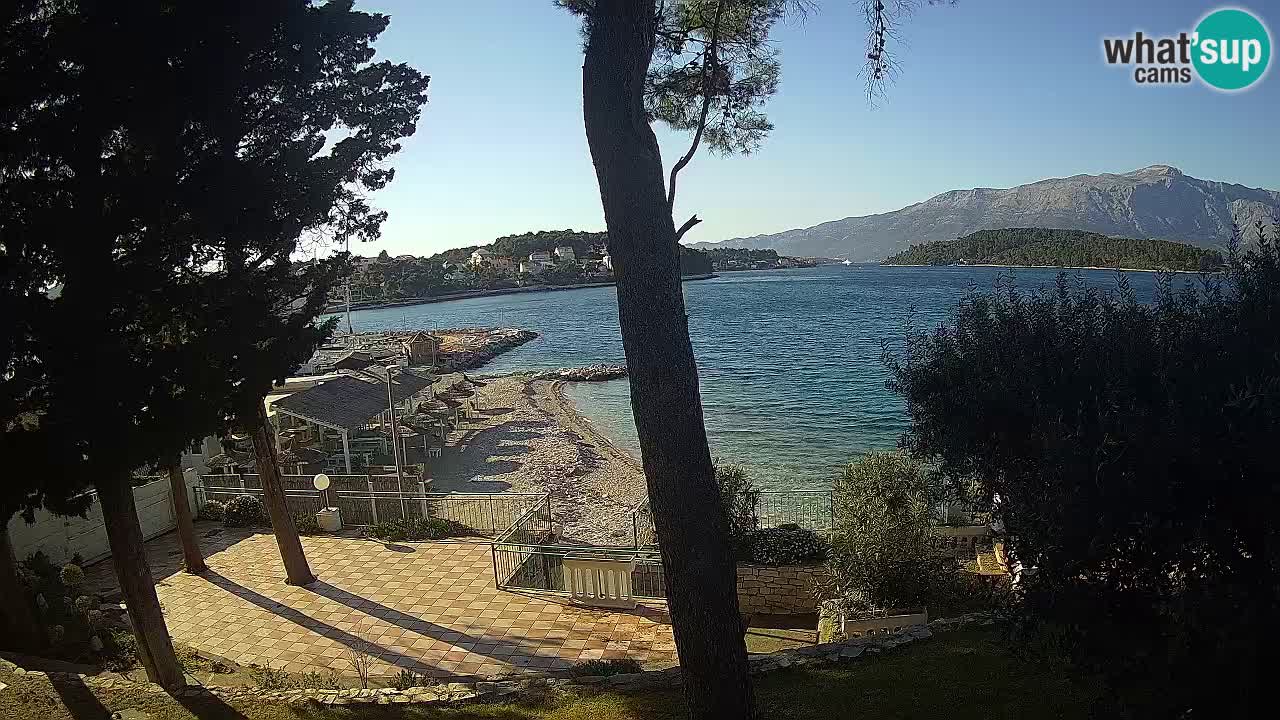 Spletna kamera Lumbarda – Plaža Prvi Žal – Korčula