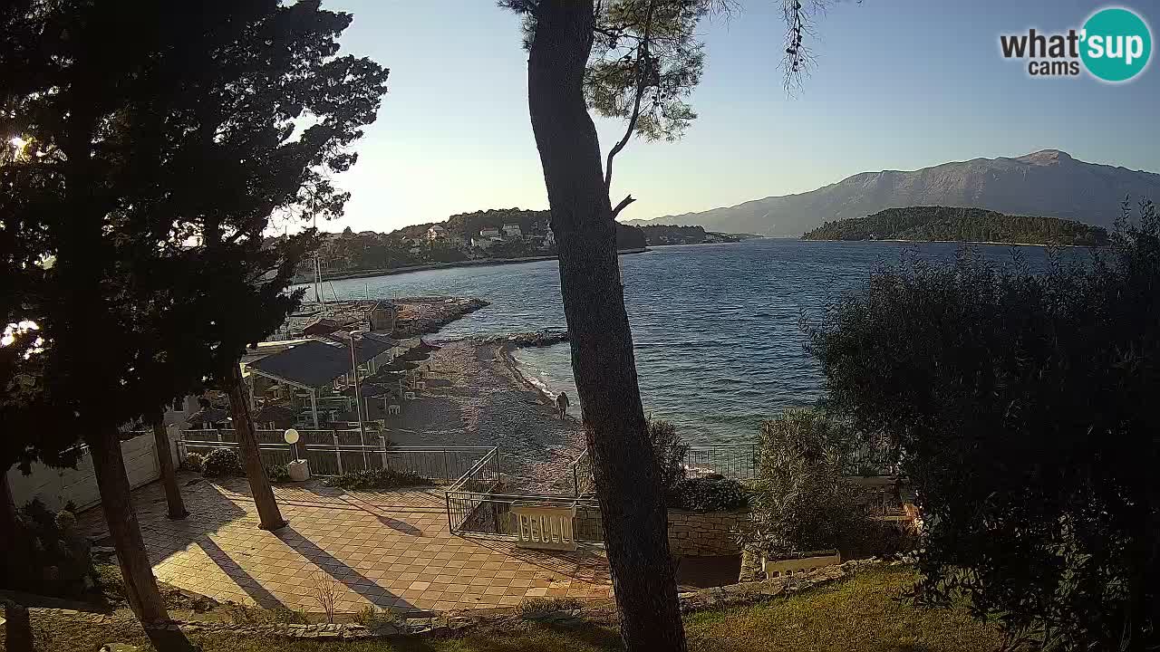Livecam Lumbarda – Spiaggia Prvi Žal – Korčula