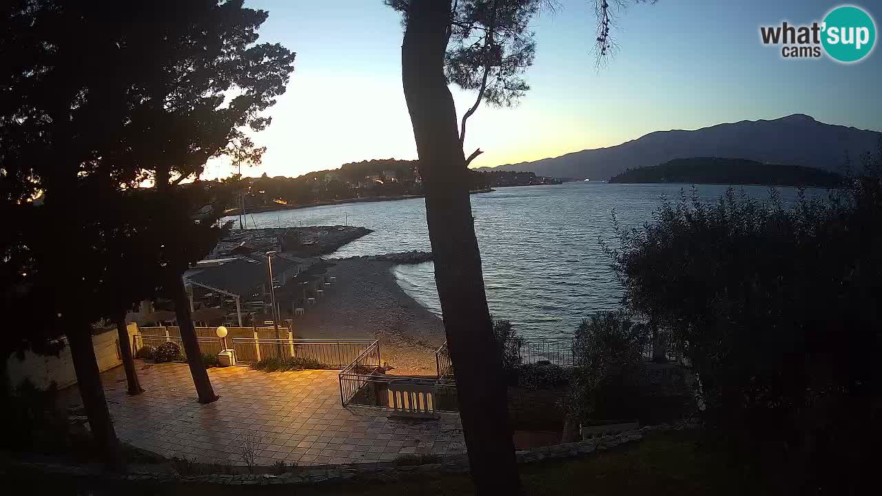 Livecam Lumbarda – Spiaggia Prvi Žal – Korčula