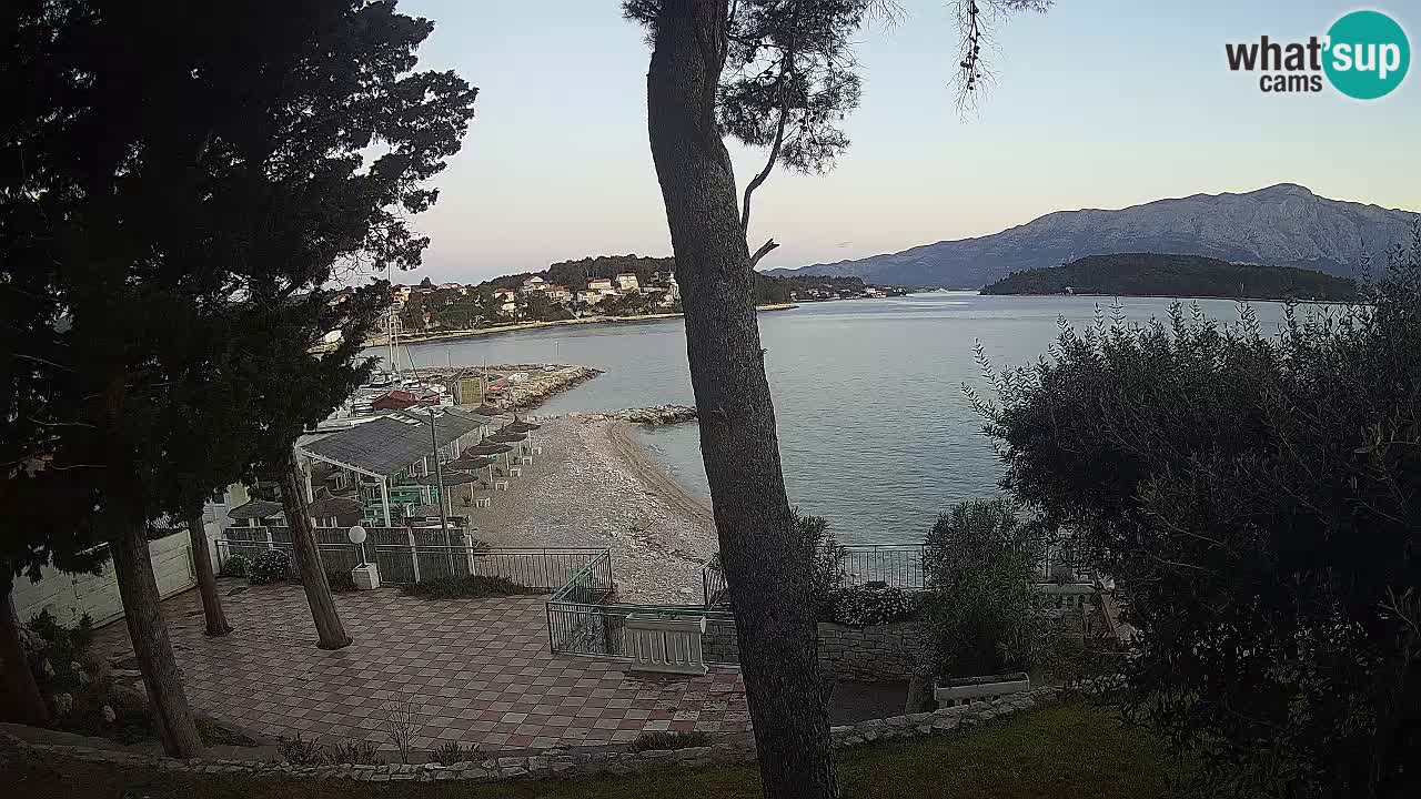 Webcam live Lumbarda – Plage Prvi Žal – Korčula