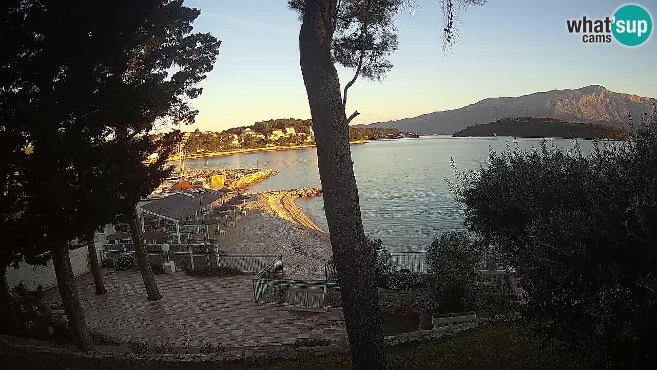 Web kamera Lumbarda – Plaža Prvi Žal – Korčula