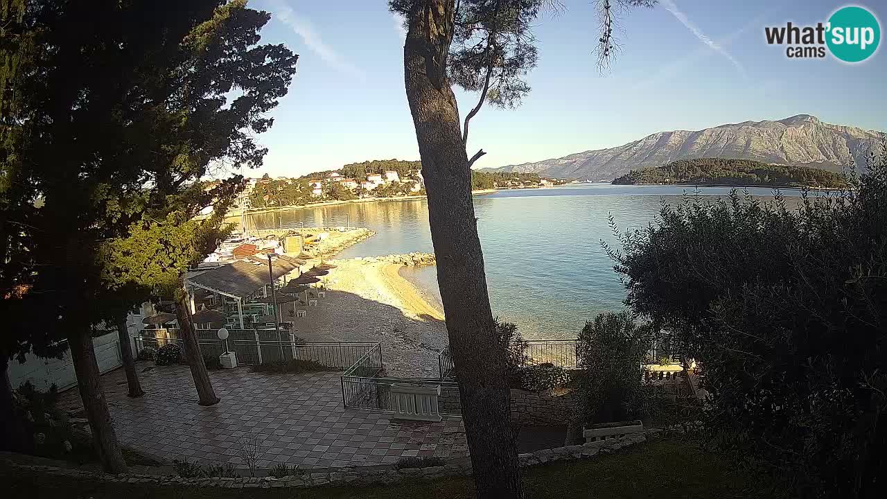Livecam Lumbarda – Spiaggia Prvi Žal – Korčula
