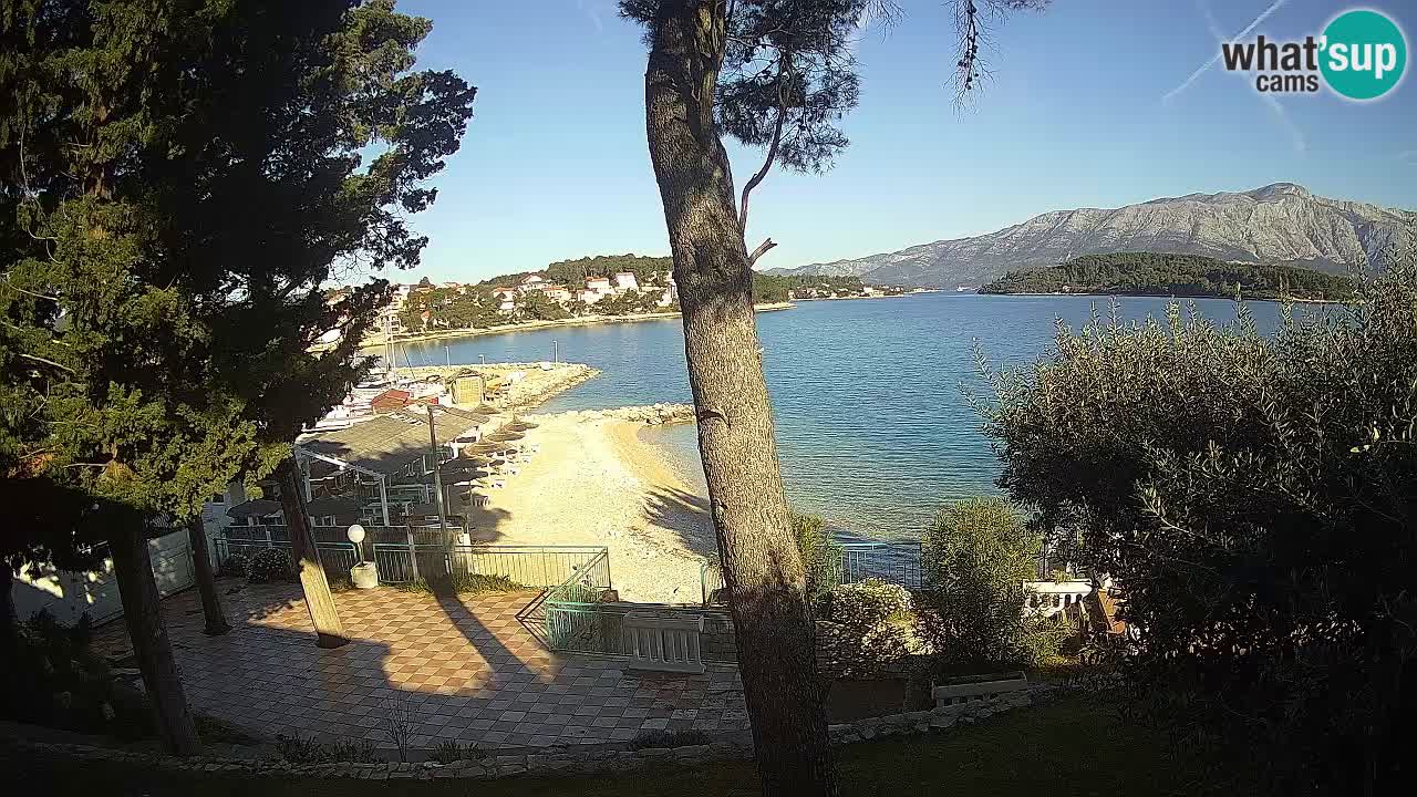 Webcam live Lumbarda – Plage Prvi Žal – Korčula