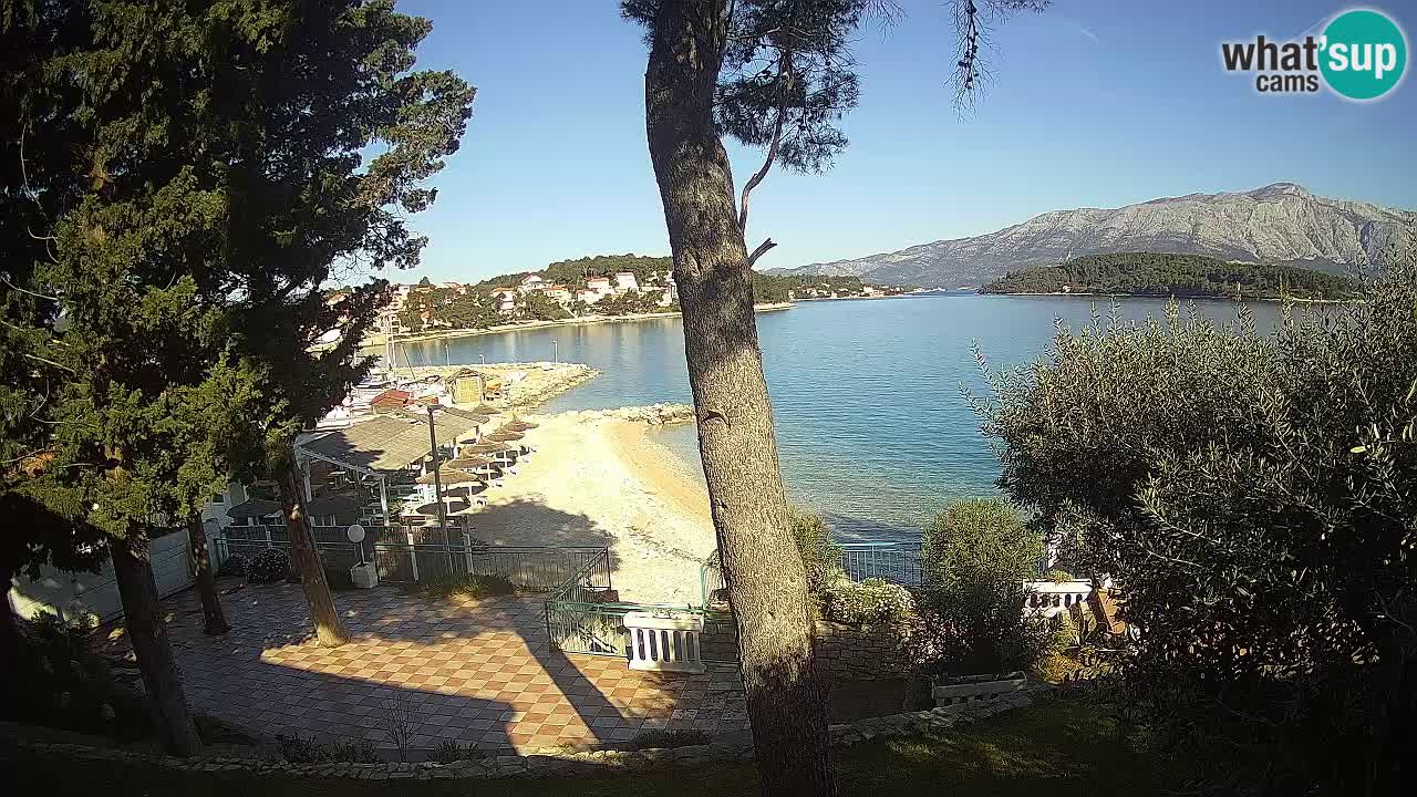 Webcam live Lumbarda – Plage Prvi Žal – Korčula