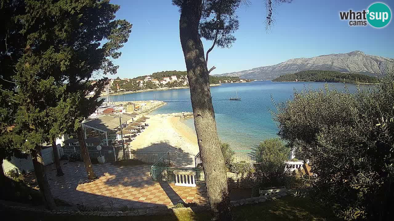 Web kamera Lumbarda – Plaža Prvi Žal – Korčula
