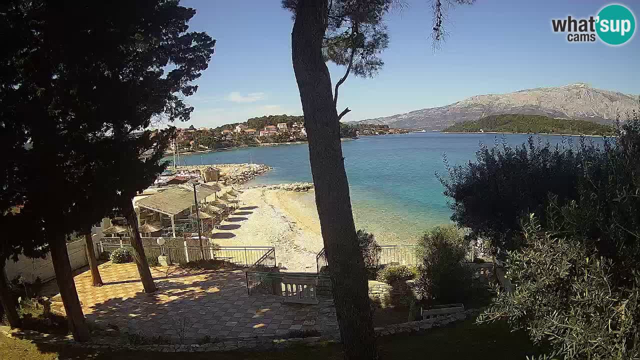 Webcam live Lumbarda – Plage Prvi Žal – Korčula