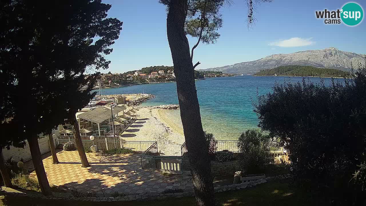 Livecam Lumbarda – Spiaggia Prvi Žal – Korčula