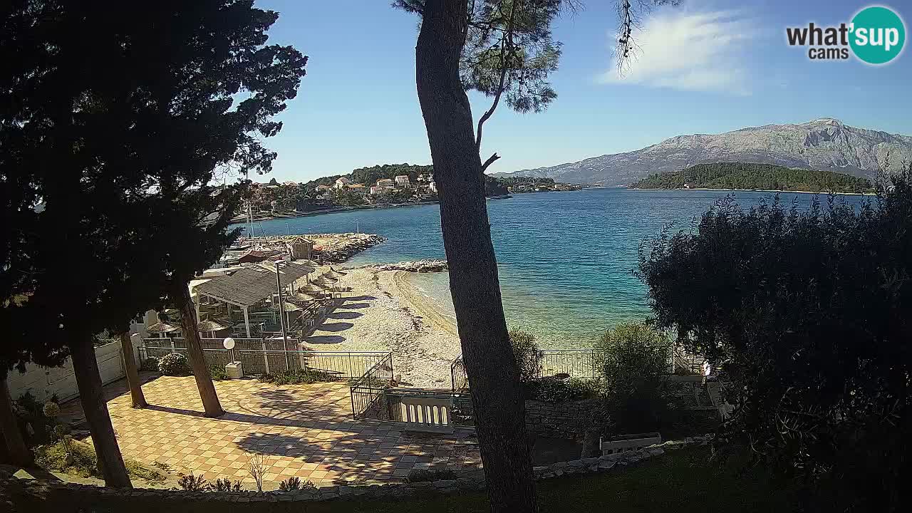 Livecam Lumbarda – Spiaggia Prvi Žal – Korčula