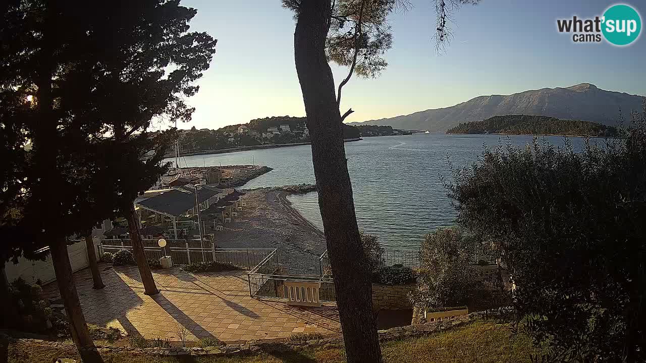Web kamera Lumbarda – Plaža Prvi Žal – Korčula