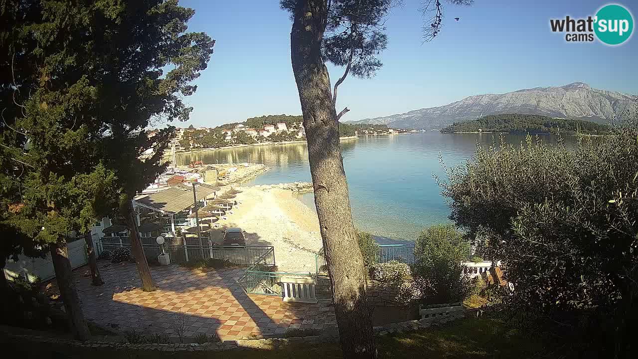 Web kamera Lumbarda – Plaža Prvi Žal – Korčula