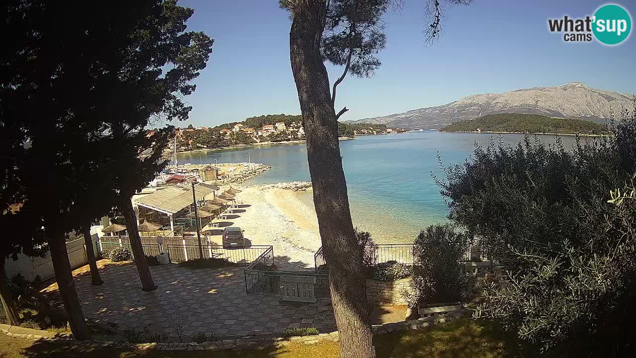 Livecam Lumbarda – Spiaggia Prvi Žal – Korčula