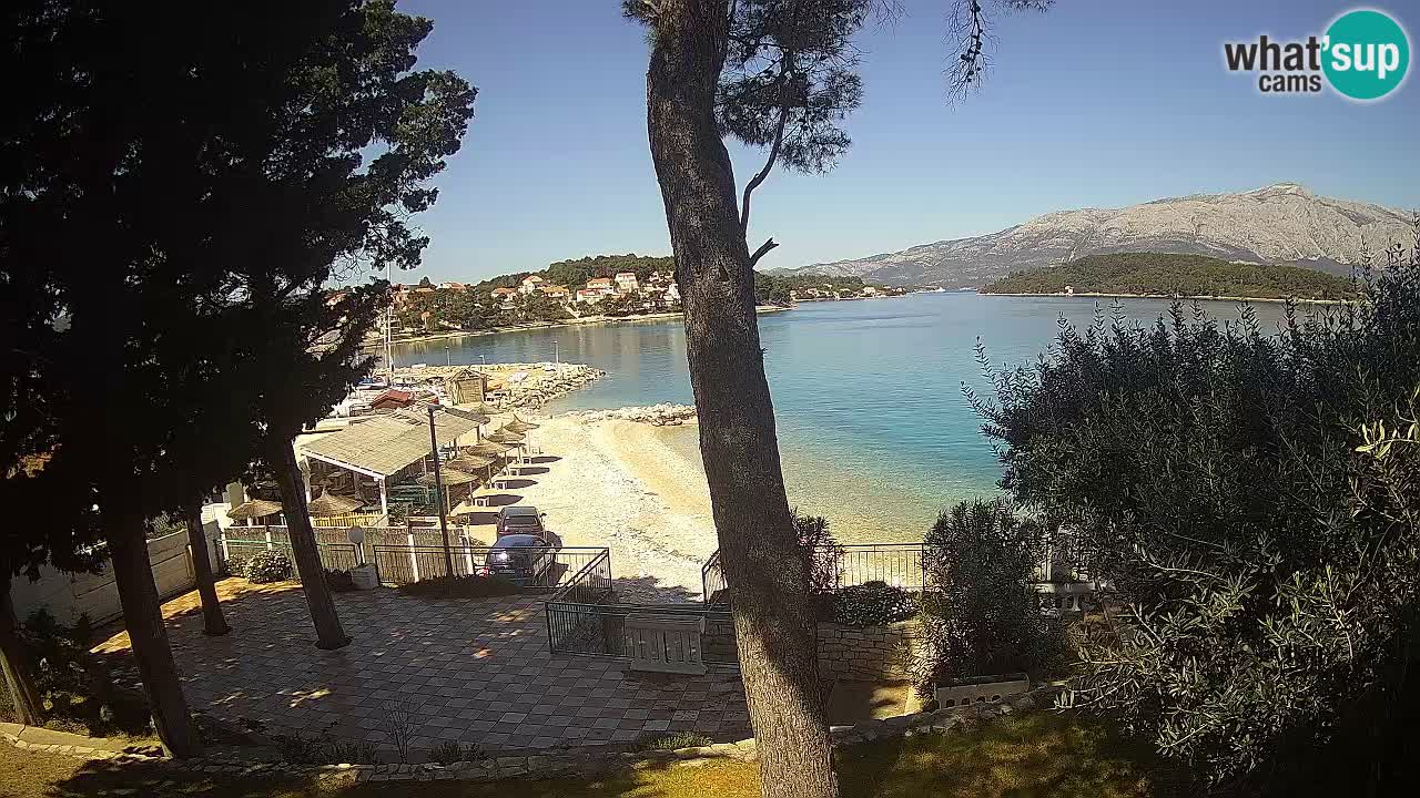 Livecam Lumbarda – Spiaggia Prvi Žal – Korčula