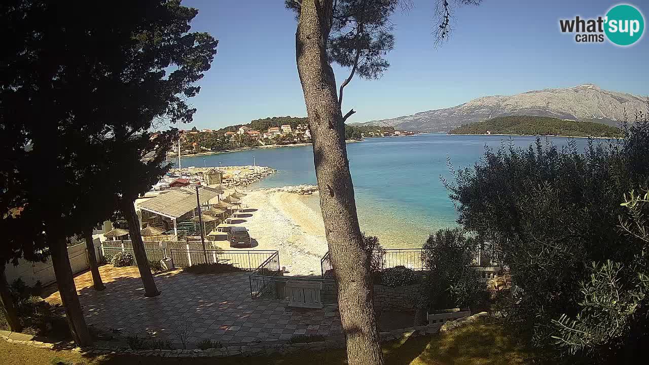 Livecam Lumbarda – Spiaggia Prvi Žal – Korčula