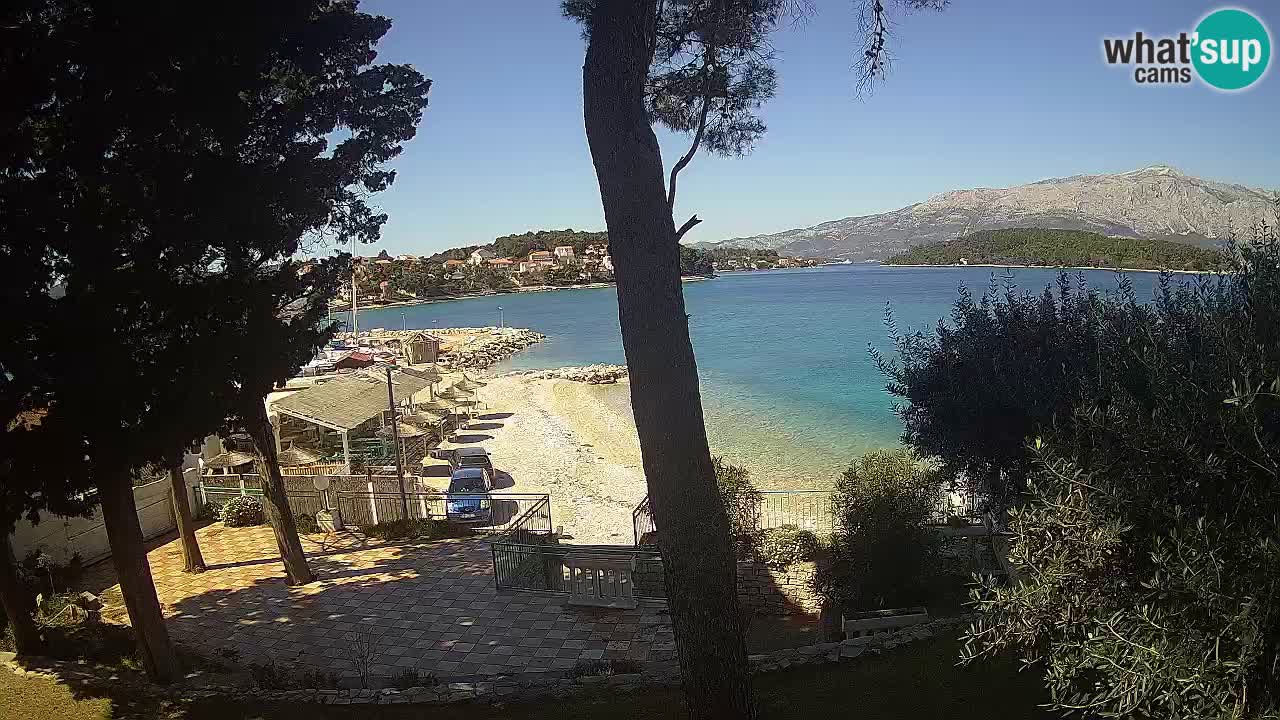 Livecam Lumbarda – Spiaggia Prvi Žal – Korčula