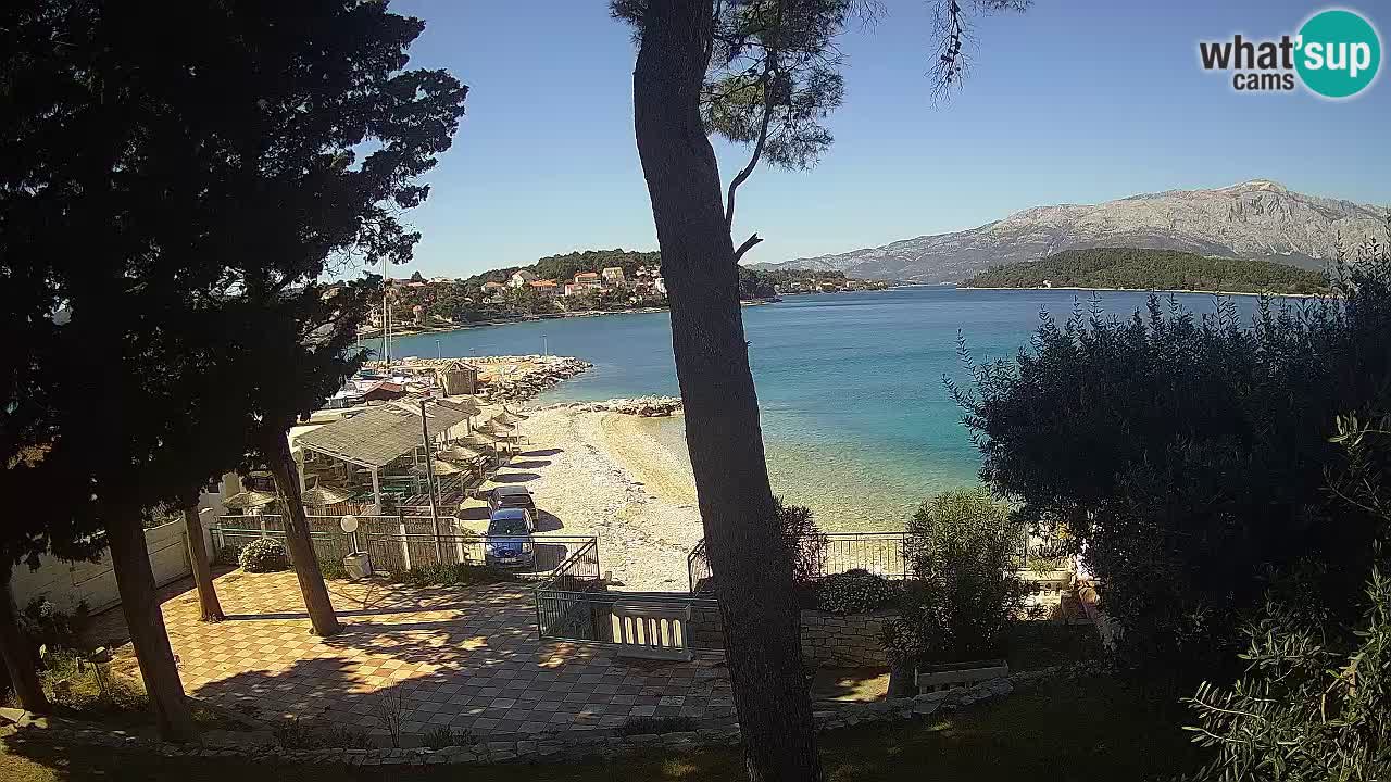 Livecam Lumbarda – Spiaggia Prvi Žal – Korčula