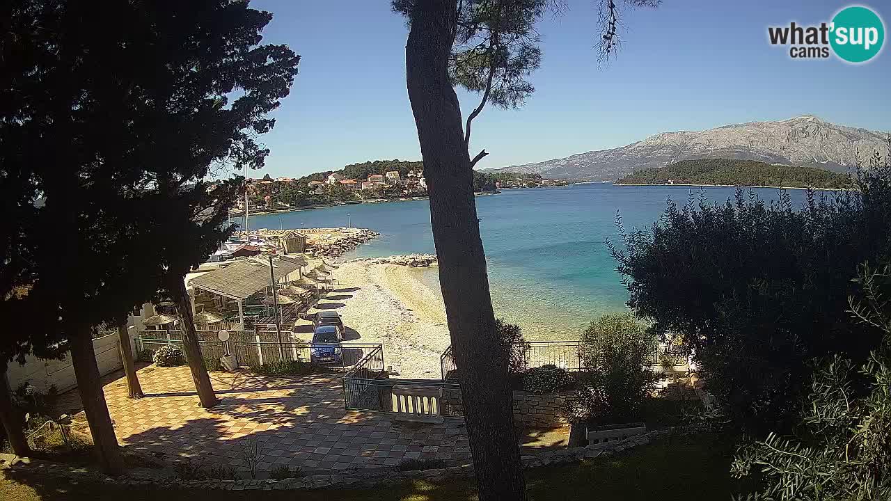 Web kamera Lumbarda – Plaža Prvi Žal – Korčula