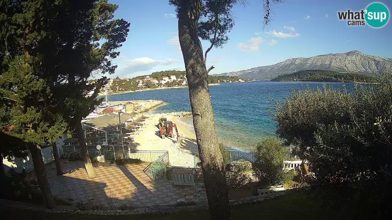 Livecam Lumbarda – Spiaggia Prvi Žal – Korčula