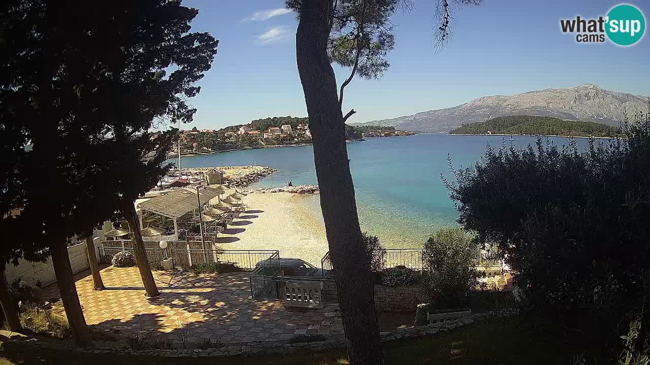 Web kamera Lumbarda – Plaža Prvi Žal – Korčula