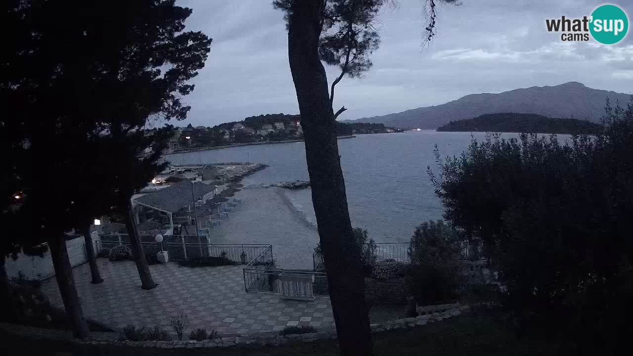 Web kamera Lumbarda – Plaža Prvi Žal – Korčula