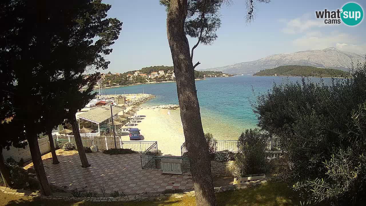Webcam live Lumbarda – Plage Prvi Žal – Korčula
