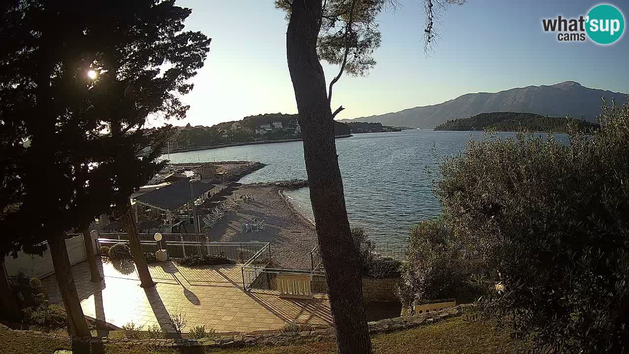 Web kamera Lumbarda – Plaža Prvi Žal – Korčula