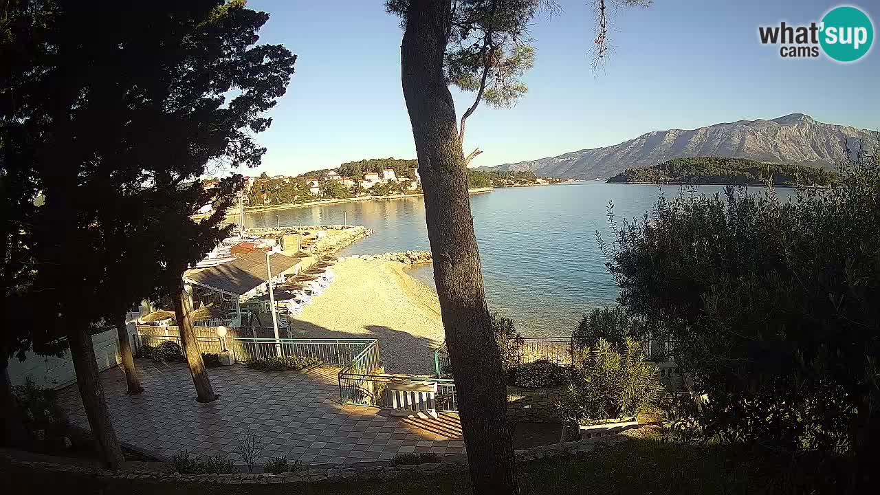 Webcam live Lumbarda – Plage Prvi Žal – Korčula