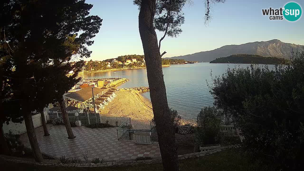 Web kamera Lumbarda – Plaža Prvi Žal – Korčula