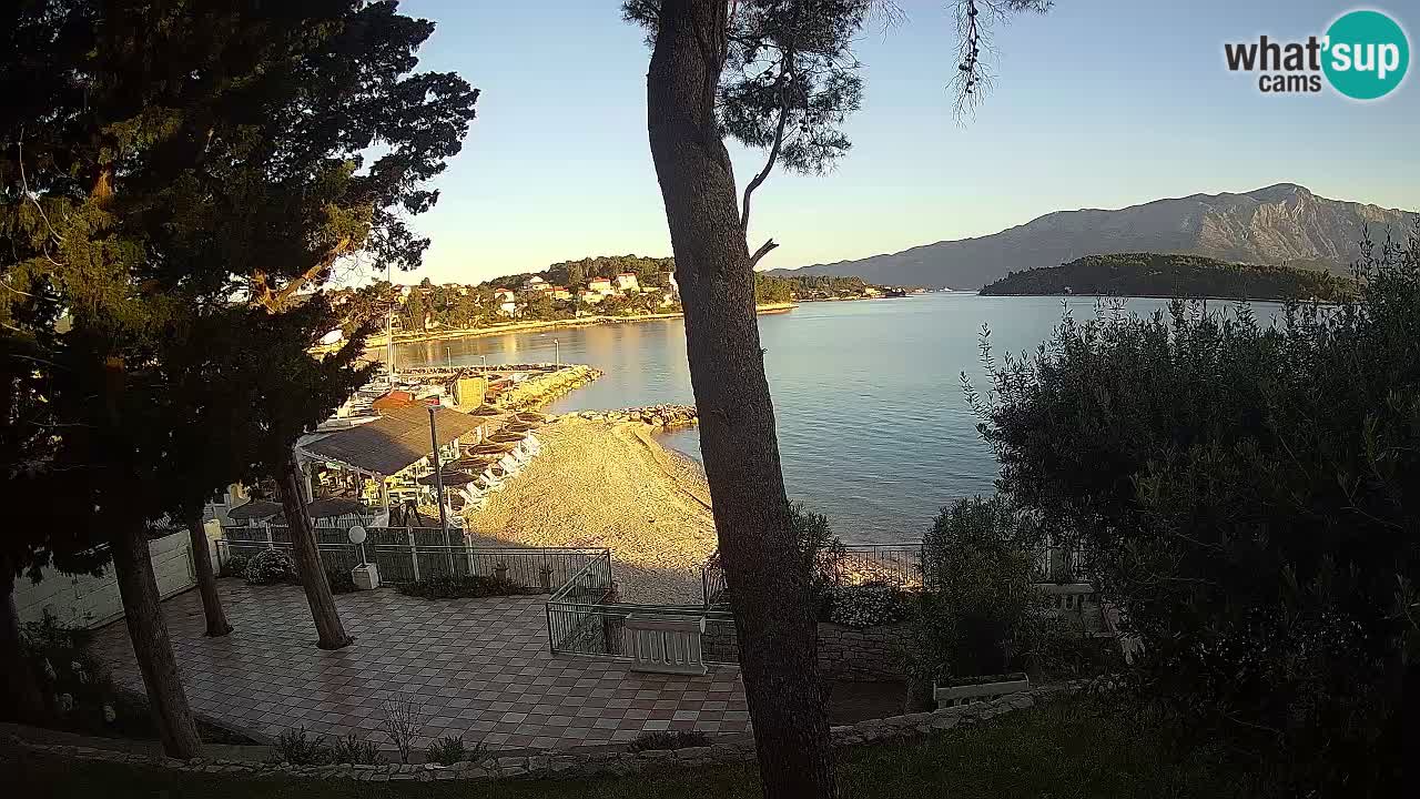 Web kamera Lumbarda – Plaža Prvi Žal – Korčula