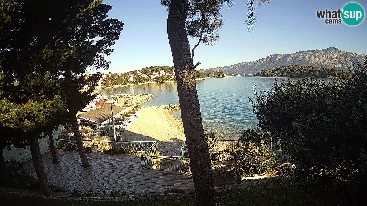Webcam live Lumbarda – Plage Prvi Žal – Korčula