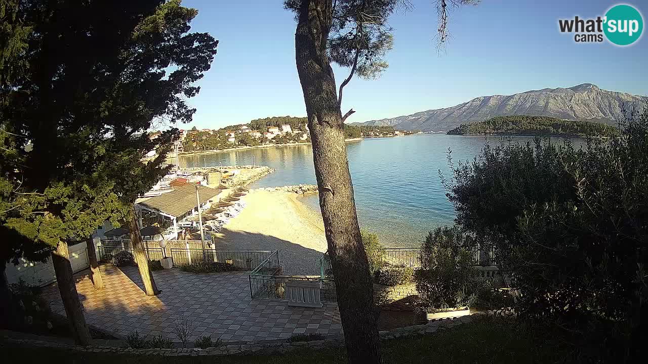 Livecam Lumbarda – Spiaggia Prvi Žal – Korčula