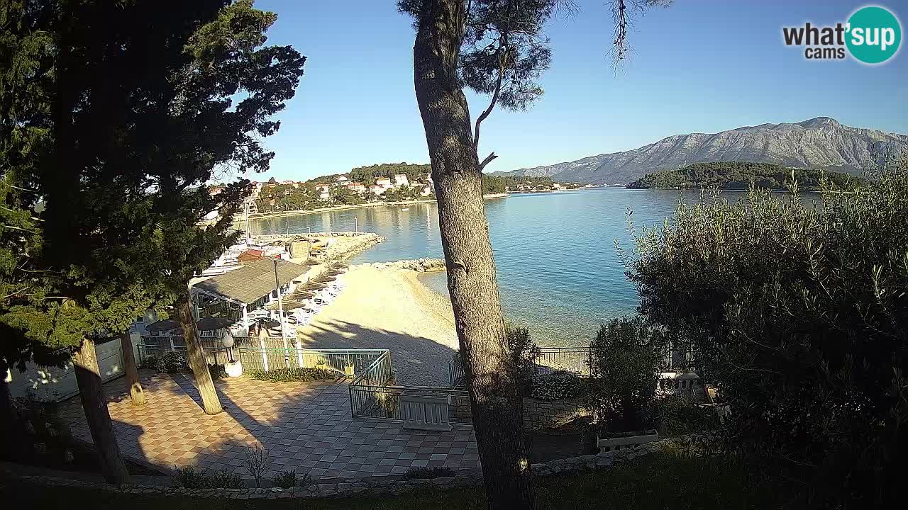 Webcam live Lumbarda – Plage Prvi Žal – Korčula