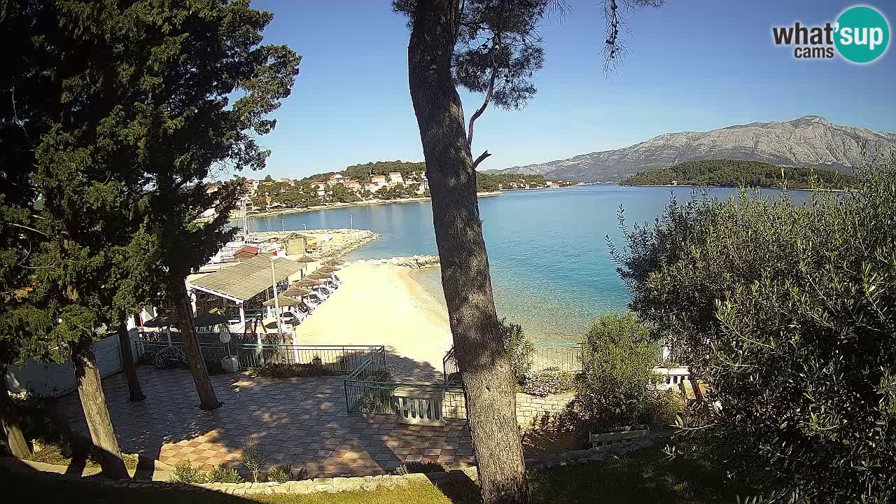 Webcam live Lumbarda – Plage Prvi Žal – Korčula