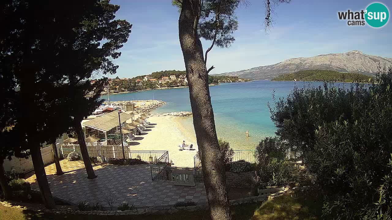 Webcam live Lumbarda – Plage Prvi Žal – Korčula